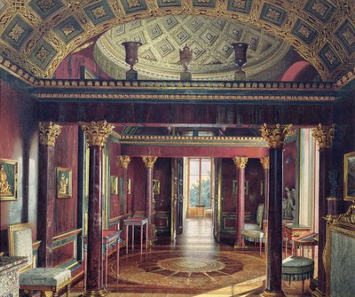The Agate Room in the Catherine Palace at Tsarskoye Selo, 1859 by Luigi Premazzi